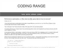 Tablet Screenshot of codingrange.com